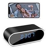 ehomful Hidden Camera Clock Wireless HD 1080P WiFi Spy Camera Night Vision Surveillance Security Nanny Cam for Home/Office/Indoor