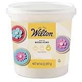 Wilton Ready-to-Use Stiff Consistency Royal Icing, Perfect for Decorating Cookies, Piping Flowers & Cake Designs, Hard-Drying Icing for Outlining & Flooding, White, 14 oz.