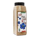 Badia Organic Ground Flax Seed, 16 oz - Superfood High in Fiber & Omega-3, Certified Organic, Non-GMO, Baking, Smoothies & Cooking