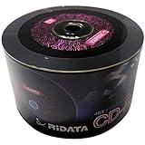 100 Pack Ridata Black CD-R 48X 700MB 80Min Digital Vinyl Surface Black Bottom Blank Media Recordable Disc