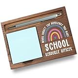 School Resource Officer Gifts Sticky Note Holder, Thank You Gift for School Safety Officer, Campus Security or School Police, Education Appreciation Week, Graduation or Holiday Recognition PB019