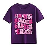 Unisex Kids First Day Of School Shirt Summer Graphic Tshirts Short Sleeve Tops Back To School Outfits,Age 2-13 Years Preschool Graduation Shirt Boy