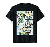 Nintendo Zelda Link Manga Comic Panels Graphic T-Shirt T-Shirt