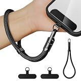 XCHKRM Universal Adjustable Phone Wrist Strap With 2 Metal Tether Tabs，Wristlet & Hand Cell Phone Lanyard for Women and Men