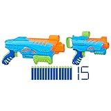 NERF Elite Junior Ultimate Starter Set, 2 Easy Play Blasters, 15 Darts for Kids Outdoor Games, Ages 6 & Up