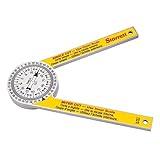 Starrett ProSite Miter Protractor Angle Finder with Two Laser Engraved Scales - Ideal for Carpenters, Plumbers, and DIY Home Improvement - 7" Narrow Plastic - 505P-7
