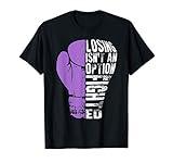 Eating Disorder Recovery Losing Isn't Option Fight Ed Purple T-Shirt