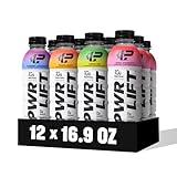 Whey Protein Water Sports Drink by PWR LIFT | Variety Pack | Keto, Vitamin B, Electrolytes, Zero Sugar, 10g of Protein | Post-Workout Energy Beverage | 16.9oz (Pack of 12)