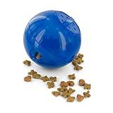 PetSafe Slimcat Slow Feeder Ball for Cats - Interactive Puzzle Game for Your Cat - Fill with Food and Treats - Great for Indoor Play for Kittens and Adult Cats, Portion Control and Fast Eaters (Blue)