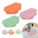3Pcs Upgraded Magnetic Seam Guide for Sewing Machine with Scale, Suitable for Sewing Straight and Curves, Quilting Supplies Sewing Accessories for Most Magnet Sewing Machines
