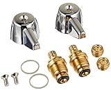 Danco 39674E 2-Handle Lavatory Faucet Trim Kit for Central Brass with Stems and Seats, Chrome