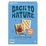 Back to Nature - Organic Saltine Crackers - Real Ingredients like Wheat Flour & Sea Salt - Non-GMO - 5.5 ounce