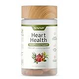 Snap Supplements Heart Health Support Supplement with Coq10, Organic Beet Root Powder, Hawthorn Berry, Turmeric and Odorless Garlic, Supports Nitric Oxide Level, Circulation and Flow, 90 Capsules