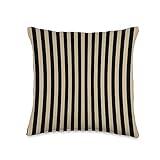 Casual Classic Black And Neutral Vertical Striped Throw Pillow