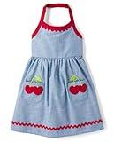 Gymboree,Girls,and Toddler Halter Top Dress,6,Blue Wash Cherries