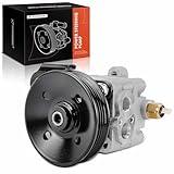 A-Premium Power Steering Pump, with Pulley, Compatible with Mitsubishi Eclipse 2006-2012, Endeavor 2004-2011, Galant 2004-2009, V6 3.8L, Replace # MR589339, MN184180
