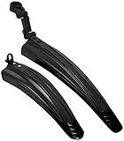 BlueSunshine Adjustable Road Mountain Bike Bicycle Cycling Tire Front/Rear Mud Guards Mudguard Fenders Set (All Black)