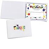 Happy Graduates Preschool Stars Certificates and Graduate Diploma Covers, Set of 60, Graduation