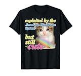 Exploited By The American Healthcare System Cat Meme T-Shirt