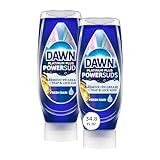 Dawn Platinum Plus PowerSuds EZ-Squeeze Dish Soap Liquid, Dishwashing Liquid, Grease Removal, Upside Down Bottle, Fresh Rain Scent, 2x17.4 Fl Oz Bundle