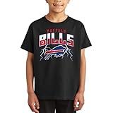 Junk Food Boys' Standard x NFL-Team Lightning-Officially Licensed Fan T-Shirt for Kids, Black