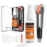 Glasses Cleaner,8 in 1 Glasses Cleaning Kit with 24H Anti Fog Eyeglass Cleaner Spray| Portable Glasses Cleaner Tool|Eye Glass Clean Cloths, Glasses Anti Slip with Soft Eyeglass Nose Pads & Ear Grip