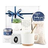 Ceiner Sympathy Gifts for Loss of Loved One, Condolence Christian Gift Basket for Loss of Mother Father Husband Friend Child Baby, Comfort Bereavement Grief Care Package Ideas for Women Healing