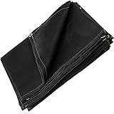 VEVOR 6 x 10 Ft Welding Blanket Black Fiberglass Blanket Portable Fiberglass Fire Retardant Blanket Welding Mat Welding Fireproof Thermal Resistant Insulation With Carry Bag