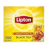 Lipton Black Tea Bags, Hot or Iced tea bags, 100 Total Count