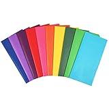 Simetufy 60 Sheets Rainbow Colored Tissue Paper for Gift Bags, 10 Bold Colors, 20 x 20 Inch Gift Wrapping, Bulk for Crafts & Gifts, Mother's Day