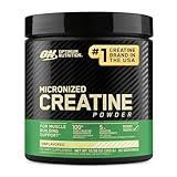 Optimum Nutrition Micronized Creatine Monohydrate Powder, Unflavored, 60 Servings, 300 Grams (Packaging May Vary)