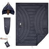 iClimb 3M Thinsulate Insulation Warm Camping Blanket Ultralight Compact (Dark Grey)