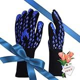 Srramy BBQ Gloves - 1472°F Extreme Heat Resistant, Fireproof, Ideal for Grilling, Barbecuing, Baking, Smoking, and Camping. Suitable for Both Men and Women, Perfect for Handling Hot Food Safely