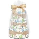 The Honest Company Diaper Cake | Clean Conscious Diapers, Baby Personal Care, Plant-Based Wipes | Turtle Time | Regular, Size 1 (8-14 lbs), 35 Count