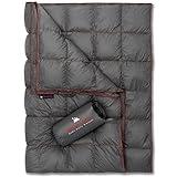 Get Out Gear Down Camping Blanket - Outdoor Lightweight Packable 650 Fill Power Down Blanket Compact Waterproof and Warm Backpacking Quilt for Camping Hiking Travel Hammock…