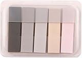 100Pcs Grey Sticky Index Tabs,Notes Flags Writable and Repositionable File Tabs Flags for Pages or Book Markers,Reading Notes,Classify File Self-Stick Note Pads Office and School Supplies
