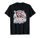 Nuyorican New York Puerto Rican Flag NYC City Backdrop Logo T-Shirt