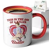 XKZGSZB This is the Axx of a Killer Bella, Funny Humorous Office Coffee Mug Tea Cup, Movie fans Vampire Romance Fan Mug, Gifts for Men Women Friend Bestie Coworker Boss, Funny Sexy Gifts