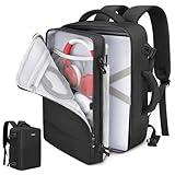 Deegotech Carrying Case Compatible with PS5/PS5 Pro/PS5 Slim, Protective Travel Bag Backpack Fits for Playstation 5 Console, Disc, Accessories and 15.6" Laptop, Black