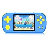 TEBIYOU Handheld Games for Kids Built-in 218 Video Games, Portable Kids Travel Toys for Ages 4-13 with Rechargeable Battery 3.0" HD Screen, Mini Gaming Player Birthday Gifts for Boys Girls (Blue)