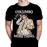 Columbo Mens T-Shirt TV Series Print, Black Cotton T-Shirt, Movie Poster Tee