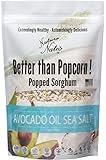 Nature Nate’s Popped Sorghum, Avocado Oil Sea Salt - Organic Sorghum, Keto & Gluten Free, Whole 30, Healthy Snacks, Better Than Popcorn, Made in USA - 5 Ounce