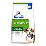 Hill's Prescription Diet Metabolic Weight Management Lamb Meal & Rice Formula Dry Dog Food, Veterinary Diet, 17.6 lb. Bag