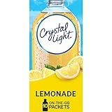 Crystal Light Lemonade Naturally Flavored Powdered Drink Mix, 10 ct On-the-Go-Packets