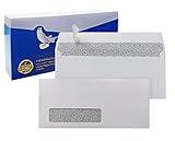 WINPAQ #10 Window Envelopes, 100 Pack – 4-1/8 x 9-1/2", Self-Seal, White, 24lb Paper, Single Left Window, Perfect for Checks, Invoices & Business Mail