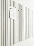VIVELDA Large Cork Boards for Walls Black Felt Board Alternative - Slat Wall Paneling, Felt Bulletin Board Tiles for Office Decor, Push pin Board Office Wall Organizer -12-Pack (Ivory Tan)