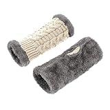 JEUROT Winter Mittens for Men Women Winter Knitted Convertible Fingerless Gloves Wool Mittens Warm Mitten Glove Comfortable Thermal Elastic Stretch Texting Glove for Traveling, Cycling, Running