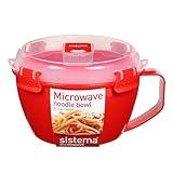 Sistema 1109ZS Microwave Collection Noodle Bowl 1 Count (Pack of 1) Red
