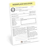 Cubefinds Office Workplace Violation Notice With Touch of Humor, Funny Workplace Police Message for Coworkers and Cubicle Neighbors, Self-Adhesive Sticky Notepad, 4 x 6-Inch, 50 Sheets