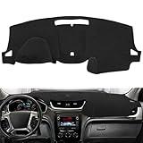Dash Cover Mat Custom Fit for Chevrolet Chevy Traverse Without Head Up Display Dashboard Pad Cap Carpet Protector K279 (Black)